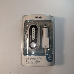 iWorld Wireless FM Transmitter FM 3099 White Brand New Sealed NIP